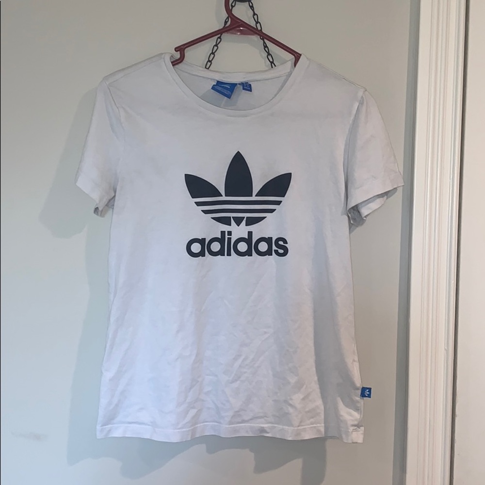adidas white t shirt